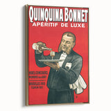 Vintage Quinquina Bonnet Poster – Retro Aperitif Ad with Elegant Design
