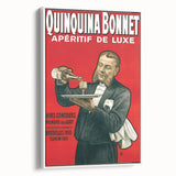 Vintage Quinquina Bonnet Poster – Retro Aperitif Ad with Elegant Design