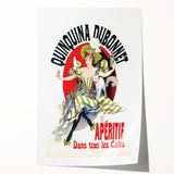 Vintage Quinquina Dubonnet Poster – Retro Aperitif Ad with Chic Design
