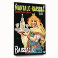 Vintage Mantalo-Raissac Poster – Retro Mint Liqueur Ad Art