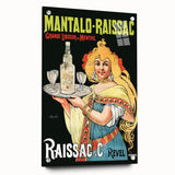 Vintage Mantalo-Raissac Poster – Retro Mint Liqueur Ad Art