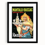 Vintage Mantalo-Raissac Poster – Retro Mint Liqueur Ad Art