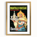 Vintage Mantalo-Raissac Poster – Retro Mint Liqueur Ad Art