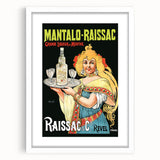 Vintage Mantalo-Raissac Poster – Retro Mint Liqueur Ad Art