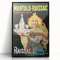 Vintage Mantalo-Raissac Poster – Retro Mint Liqueur Ad Art