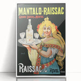 Vintage Mantalo-Raissac Poster – Retro Mint Liqueur Ad Art