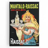 Vintage Mantalo-Raissac Poster – Retro Mint Liqueur Ad Art