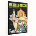 Vintage Mantalo-Raissac Poster – Retro Mint Liqueur Ad Art