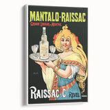 Vintage Mantalo-Raissac Poster – Retro Mint Liqueur Ad Art