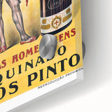 Vintage Quinado Ramos Pinto Poster – Retro Liqueur Ad with Nobleman