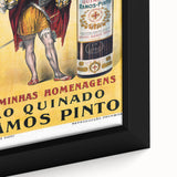 Vintage Quinado Ramos Pinto Poster – Retro Liqueur Ad with Nobleman