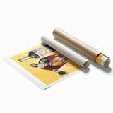 Vintage Quinado Ramos Pinto Poster – Retro Liqueur Ad with Nobleman