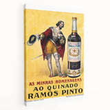 Vintage Quinado Ramos Pinto Poster – Retro Liqueur Ad with Nobleman