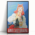Anís de la Asturiana Poster: Retro Spanish Liquor Advertisement