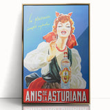 Anís de la Asturiana Poster: Retro Spanish Liquor Advertisement