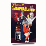 Vintage St. Raphaël Quinquina Poster – Retro Drink Ad with Playful Design