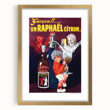 Vintage St. Raphaël Quinquina Poster – Retro Drink Ad with Playful Design