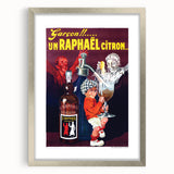 Vintage St. Raphaël Quinquina Poster – Retro Drink Ad with Playful Design