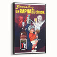 Vintage St. Raphaël Quinquina Poster – Retro Drink Ad with Playful Design