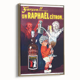 Vintage St. Raphaël Quinquina Poster – Retro Drink Ad with Playful Design