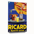 Vintage Ricard Apéritif Poster – Retro Summer Drink Ad with Bold Design