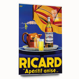 Vintage Ricard Apéritif Poster – Retro Summer Drink Ad with Bold Design