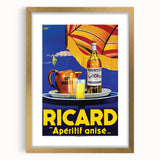 Vintage Ricard Apéritif Poster – Retro Summer Drink Ad with Bold Design