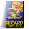 Vintage Ricard Apéritif Poster – Retro Summer Drink Ad with Bold Design