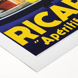 Vintage Ricard Apéritif Poster – Retro Summer Drink Ad with Bold Design