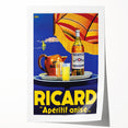 Vintage Ricard Apéritif Poster – Retro Summer Drink Ad with Bold Design