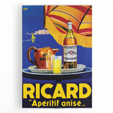 Vintage Ricard Apéritif Poster – Retro Summer Drink Ad with Bold Design