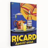 Vintage Ricard Apéritif Poster – Retro Summer Drink Ad with Bold Design