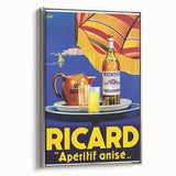 Vintage Ricard Apéritif Poster – Retro Summer Drink Ad with Bold Design