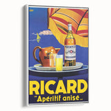 Vintage Ricard Apéritif Poster – Retro Summer Drink Ad with Bold Design