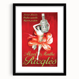 Vintage Ricqlès Alcohol de Menthe Poster – Retro Drink Ad with Bold Design