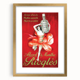 Vintage Ricqlès Alcohol de Menthe Poster – Retro Drink Ad with Bold Design