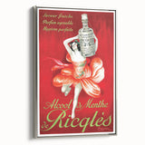 Vintage Ricqlès Alcohol de Menthe Poster – Retro Drink Ad with Bold Design