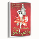 Vintage Ricqlès Alcohol de Menthe Poster – Retro Drink Ad with Bold Design