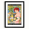 Vintage Grands Vins de Bordeaux Poster – Retro Wine Ad with Elegant Design