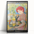 Vintage Grands Vins de Bordeaux Poster – Retro Wine Ad with Elegant Design