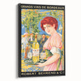 Vintage Grands Vins de Bordeaux Poster – Retro Wine Ad with Elegant Design