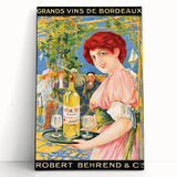 Vintage Grands Vins de Bordeaux Poster – Retro Wine Ad with Elegant Design