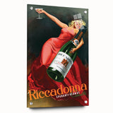 Vintage Riccadonna Spumanti-Vermut Poster – Retro Wine Ad with Elegance