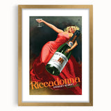 Vintage Riccadonna Spumanti-Vermut Poster – Retro Wine Ad with Elegance