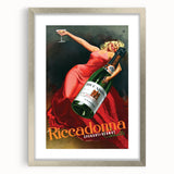 Vintage Riccadonna Spumanti-Vermut Poster – Retro Wine Ad with Elegance
