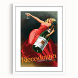 Vintage Riccadonna Spumanti-Vermut Poster – Retro Wine Ad with Elegance