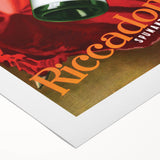 Vintage Riccadonna Spumanti-Vermut Poster – Retro Wine Ad with Elegance