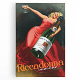 Vintage Riccadonna Spumanti-Vermut Poster – Retro Wine Ad with Elegance