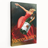 Vintage Riccadonna Spumanti-Vermut Poster – Retro Wine Ad with Elegance