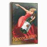 Vintage Riccadonna Spumanti-Vermut Poster – Retro Wine Ad with Elegance